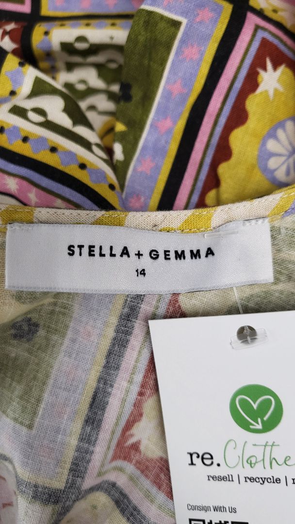 Stella+Gemma Print Object Dress (12-14)