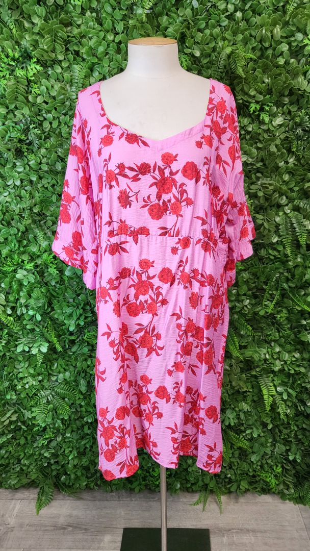 Gloss Pink Print Sun Dress (14)