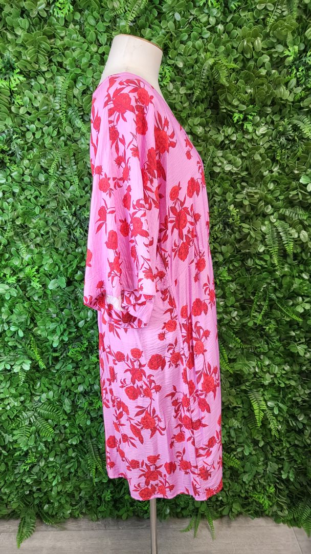 Gloss Pink Print Sun Dress (14)