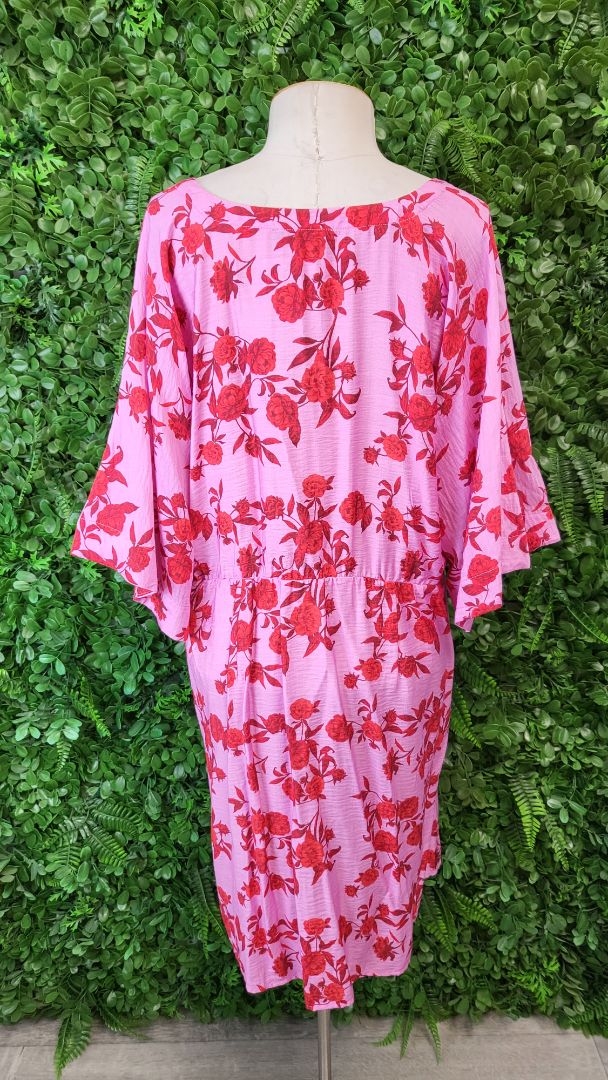 Gloss Pink Print Sun Dress (14)
