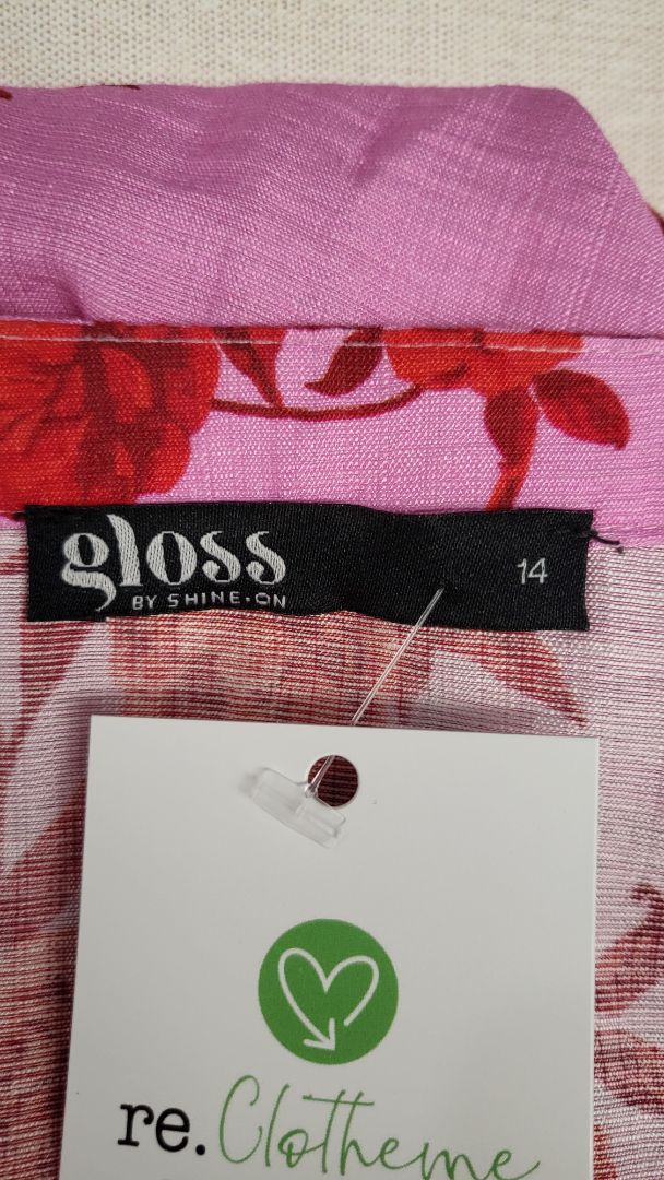 Gloss Pink Print Sun Dress (14)