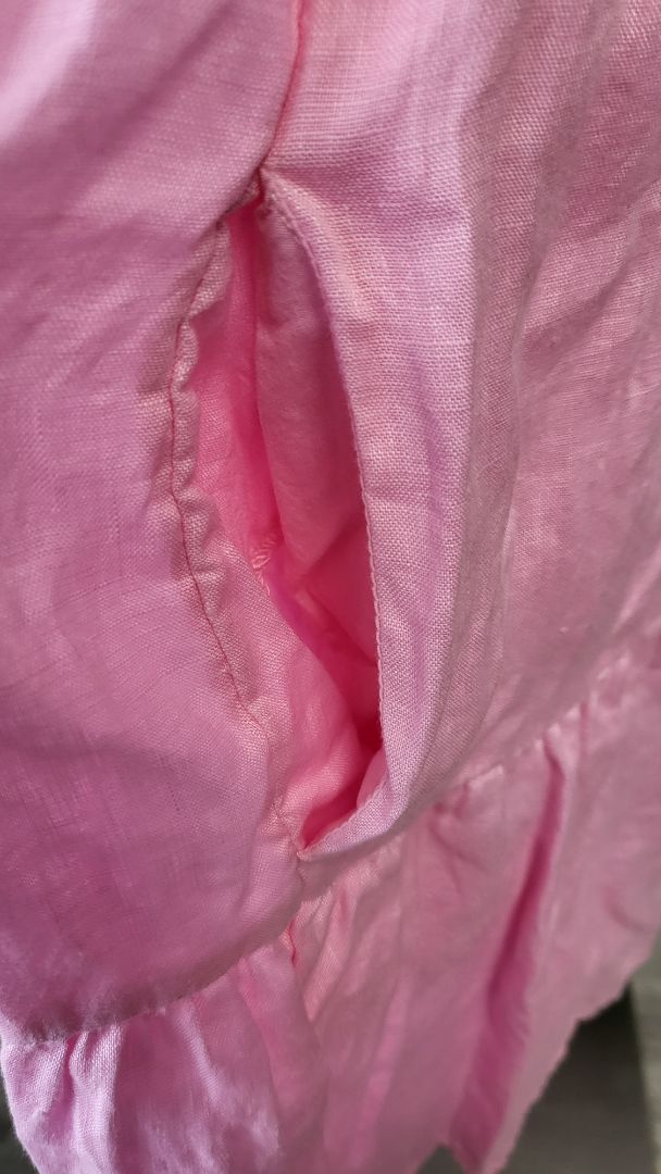 Seeking Lola Pink Linen Dress (14)
