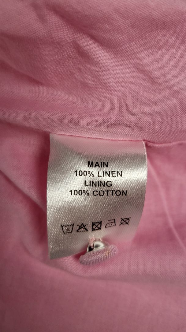 Seeking Lola Pink Linen Dress (14)