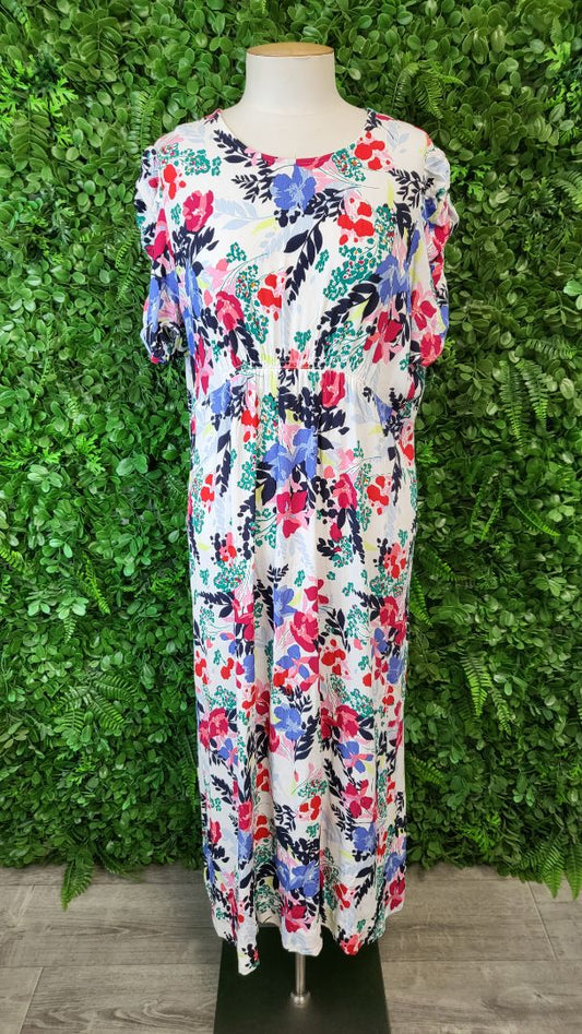M&S Collection Print Midi Dress (16-18)
