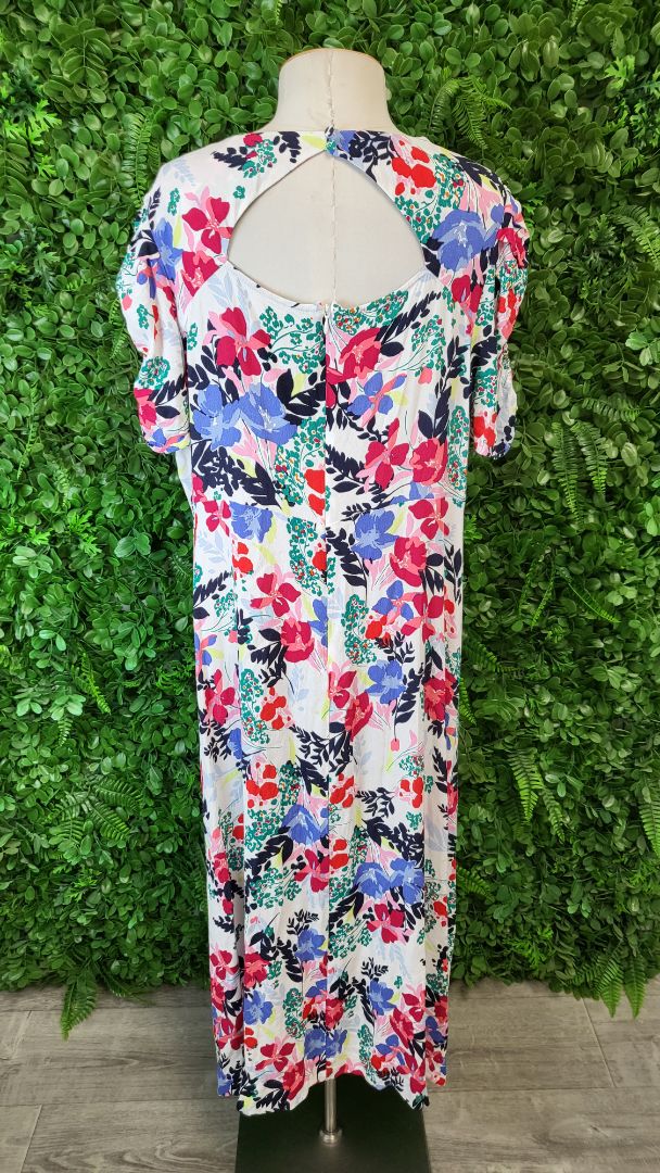 M&S Collection Print Midi Dress (16-18)