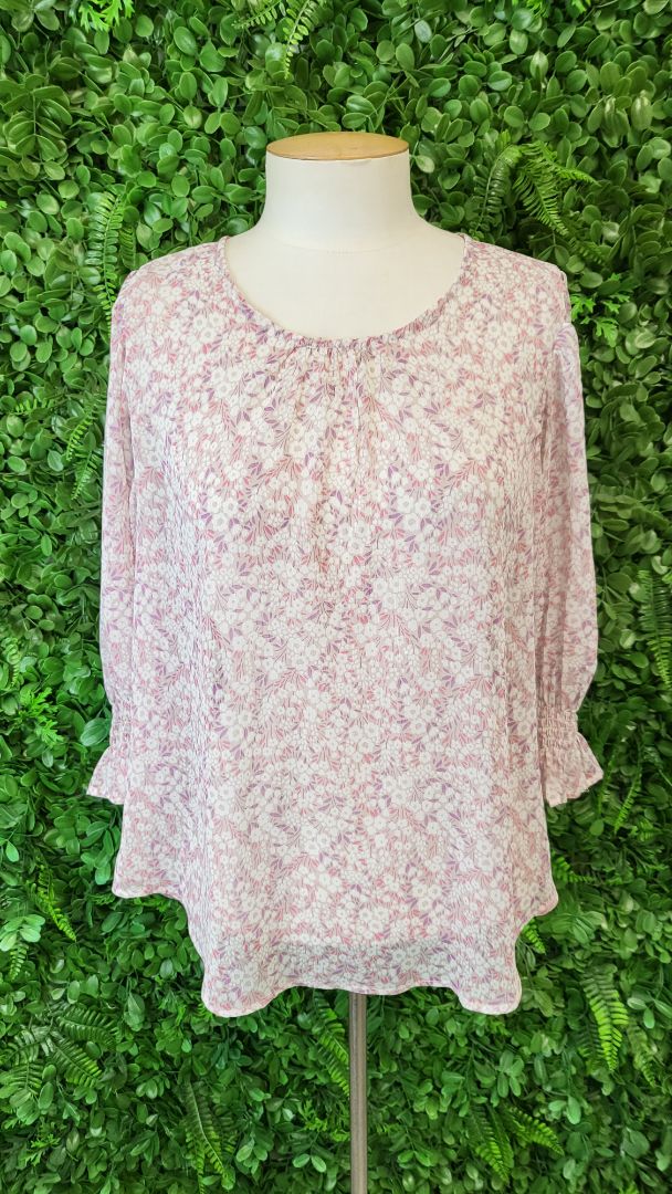 Seeking Lola Print Sheer Top (12)