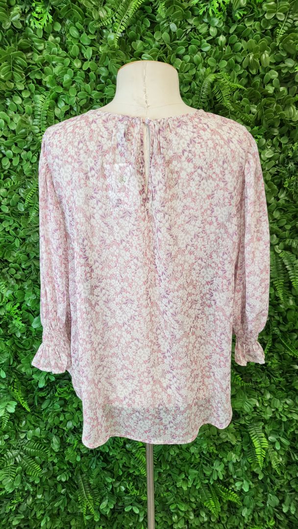 Seeking Lola Print Sheer Top (12)