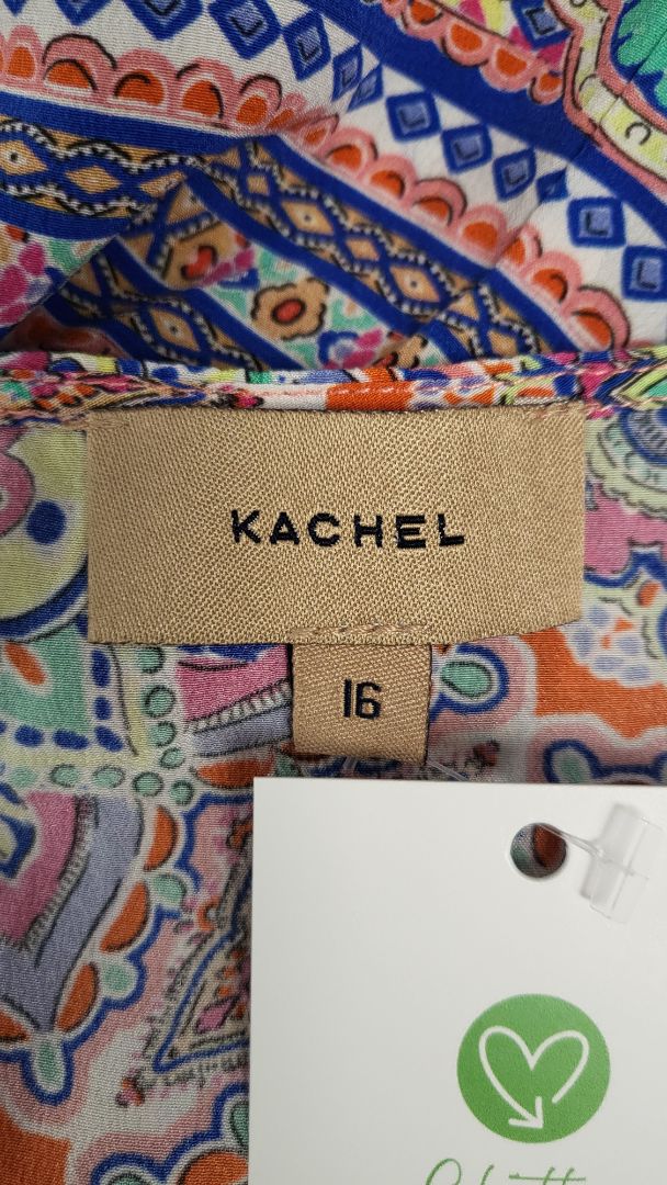 Kachel Print Silk Shirt Dress (16)