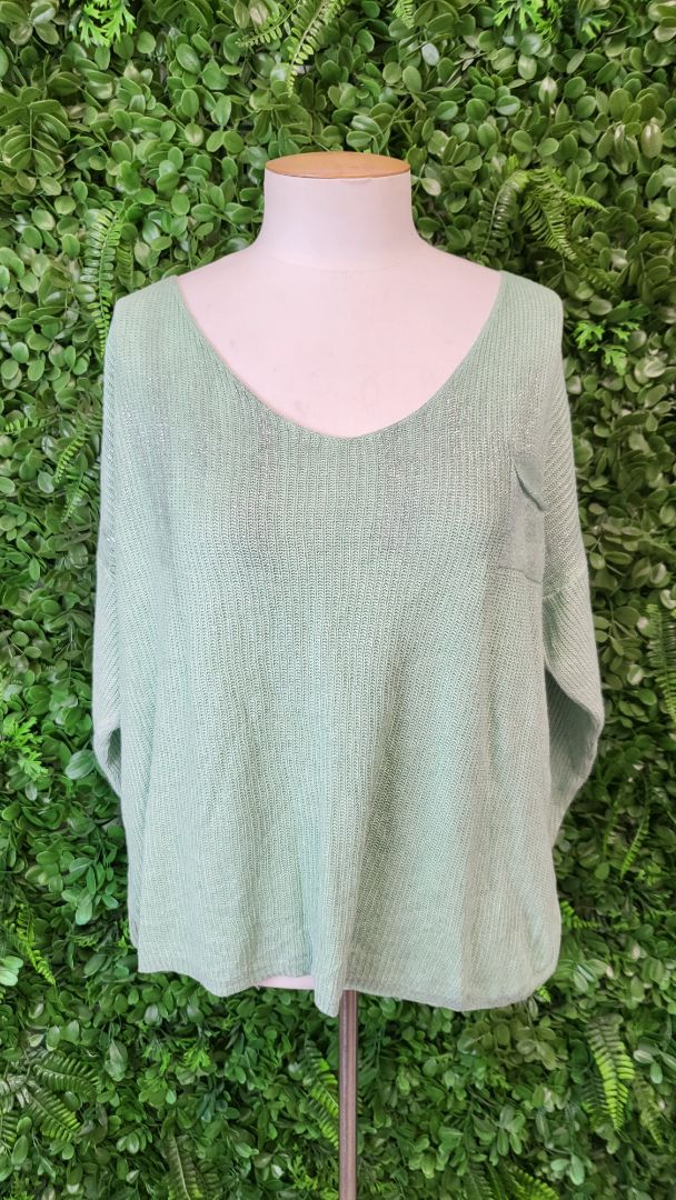 Made In Italy Mint Metallic Knit (12)