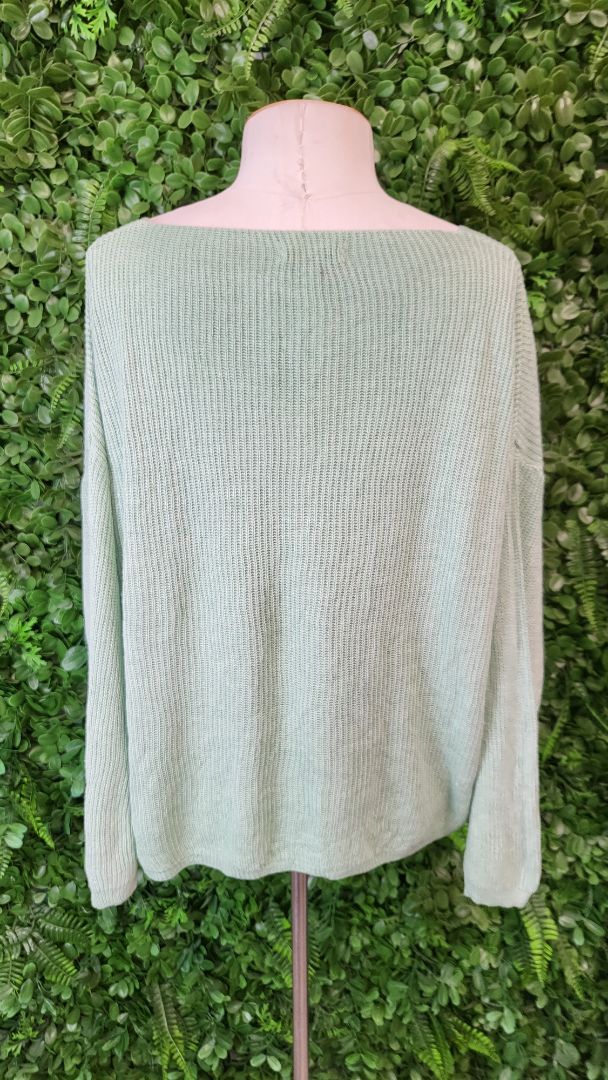 Made In Italy Mint Metallic Knit (12)