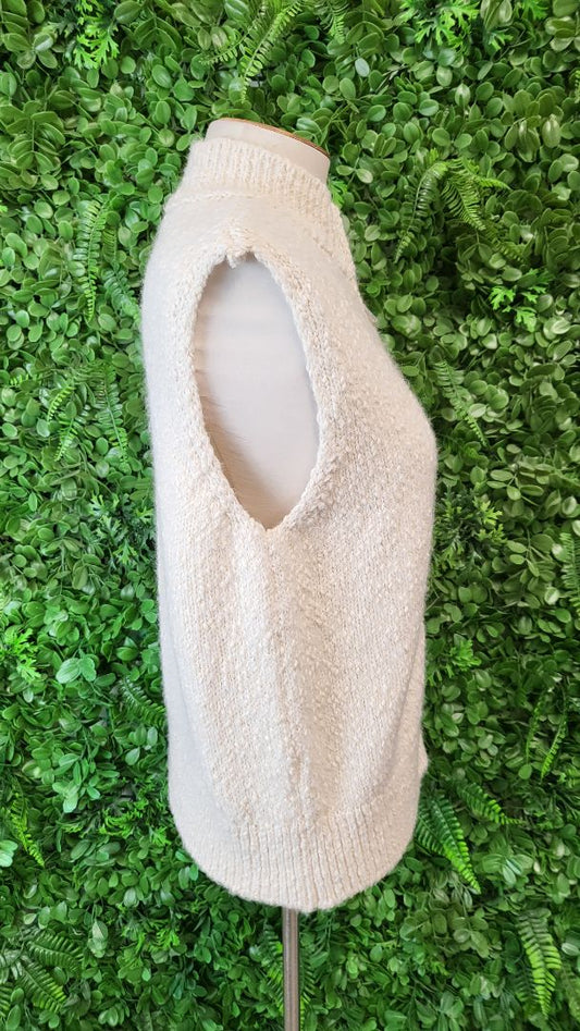 M&S Cream Knit Vest (10)