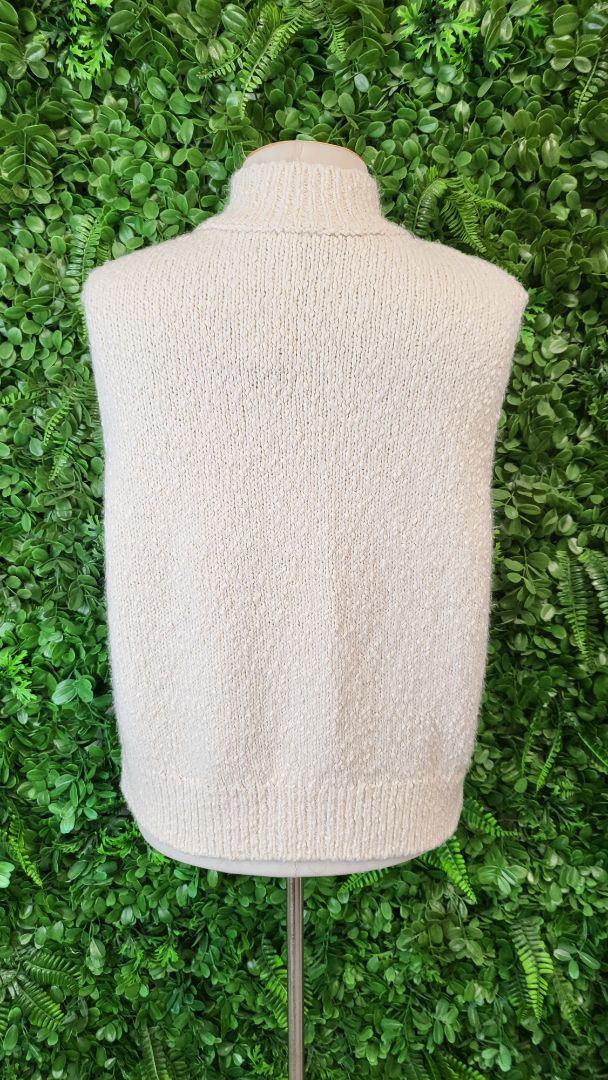 M&S Cream Knit Vest (10)