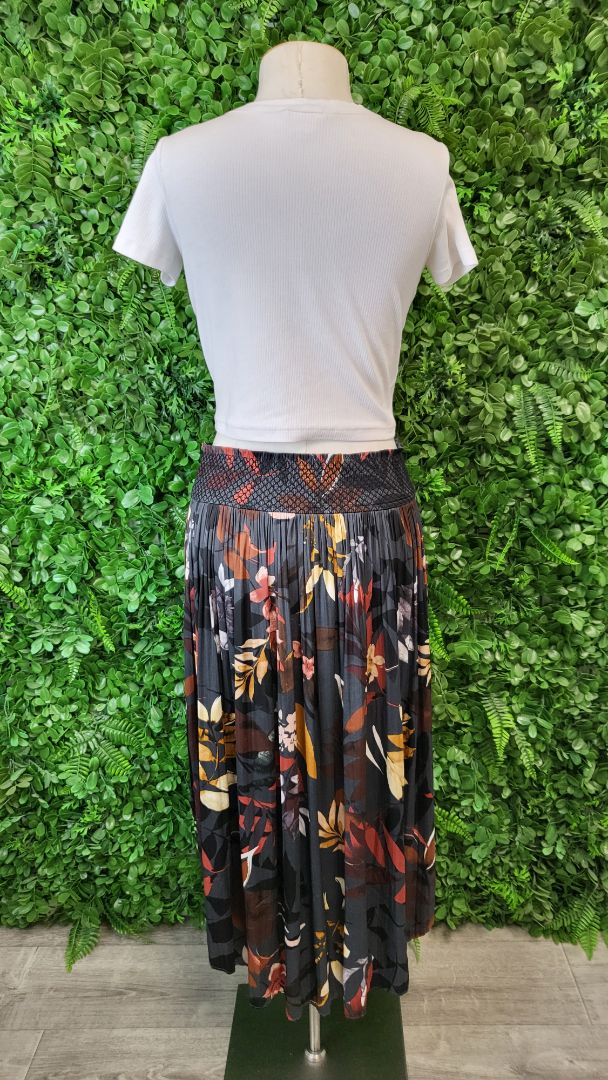 Fate+Becker Print Pleat Midi Skirt 10