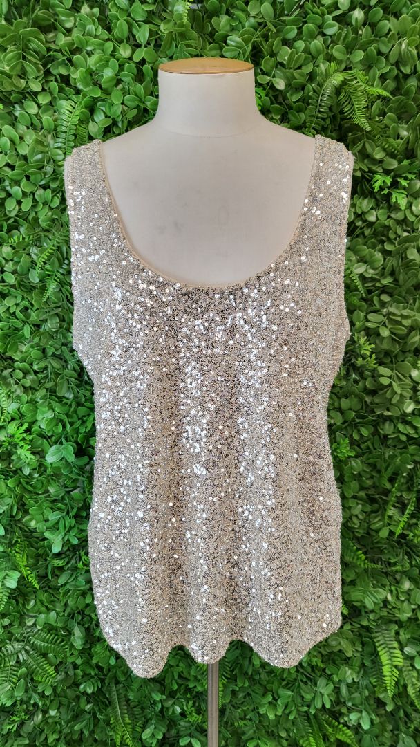 Decjuba Silver Sequin Tank (14)
