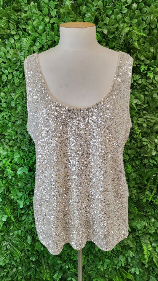 Decjuba Silver Sequin Tank (14)