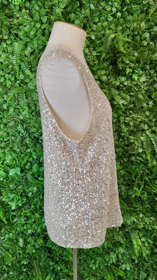 Decjuba Silver Sequin Tank (14)
