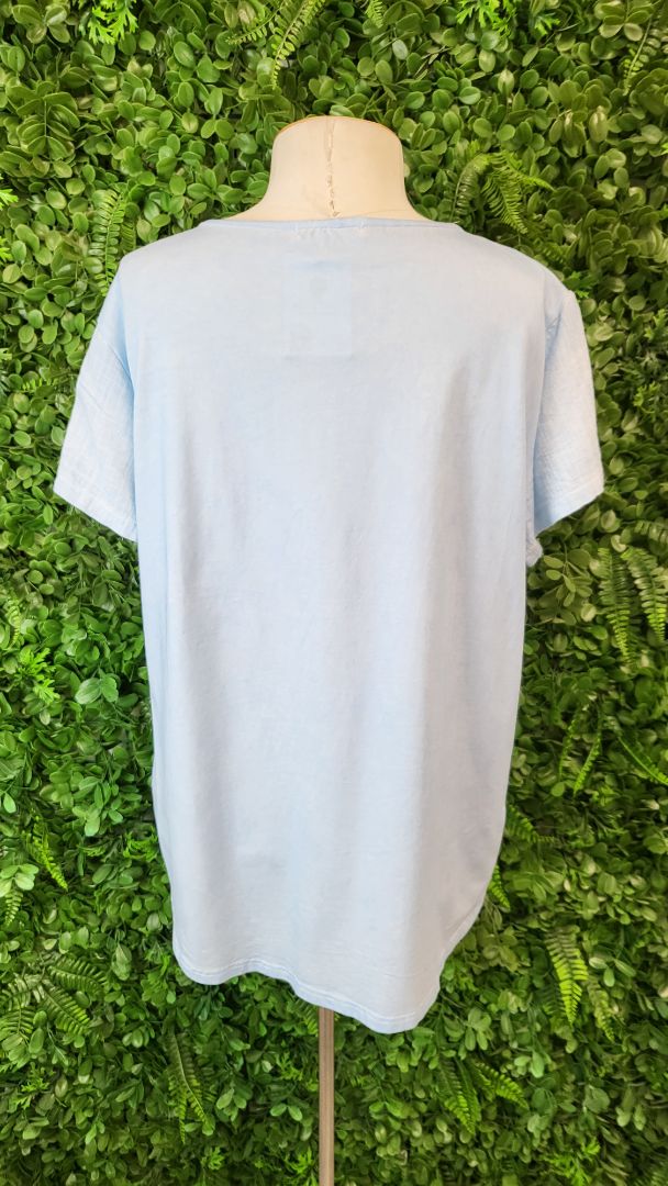 New Collection Blue Brush Stroke Top (10)