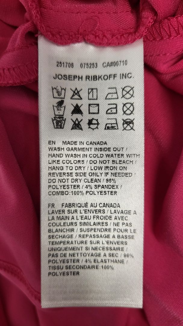 Joseph Ribkoff Pink Wrap Frill Dress BNWT (14)