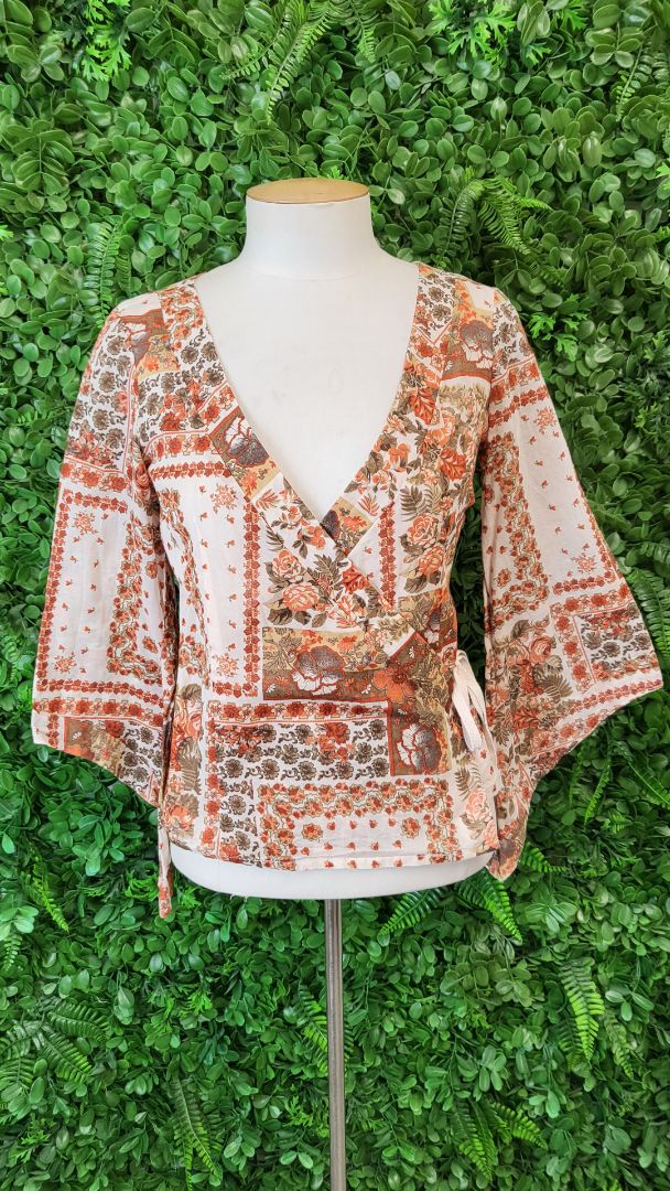 Wish Print Wrap Top (8)