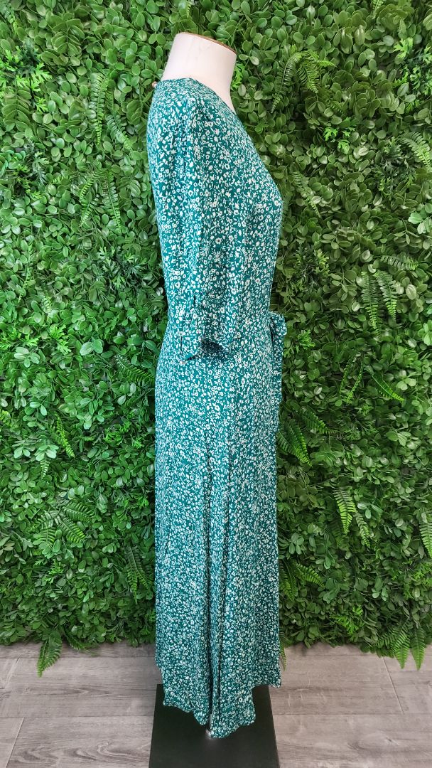 Tuesday Green Print Sun Dress (12)
