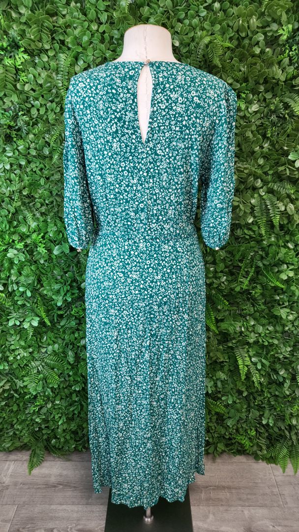 Tuesday Green Print Sun Dress (12)