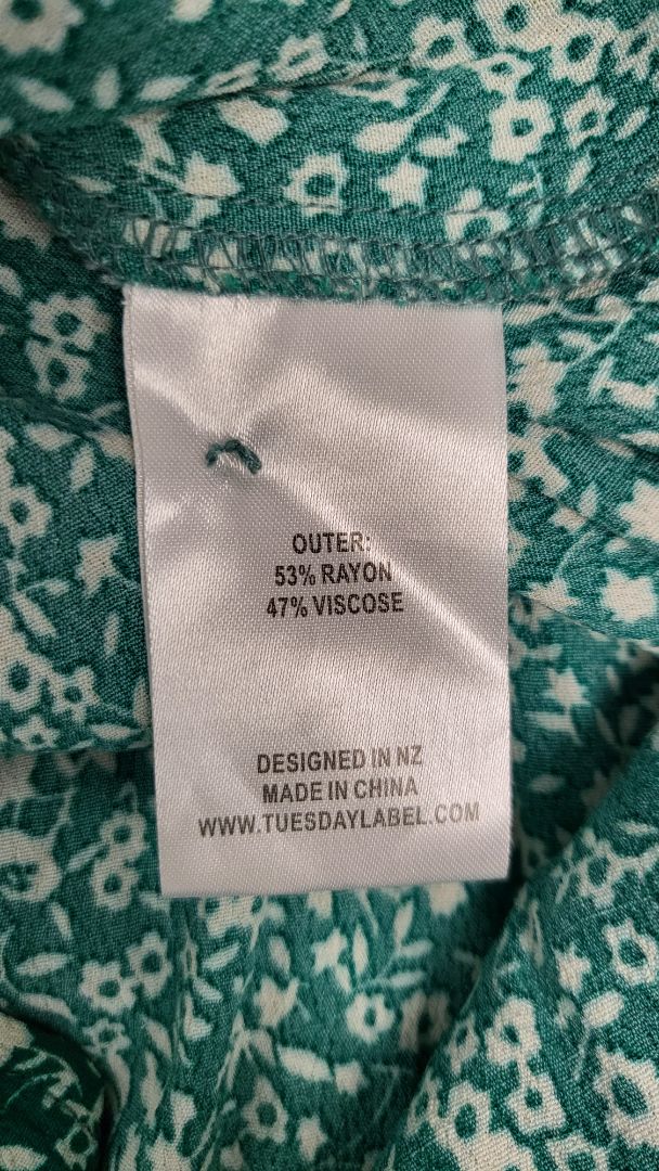 Tuesday Green Print Sun Dress (12)