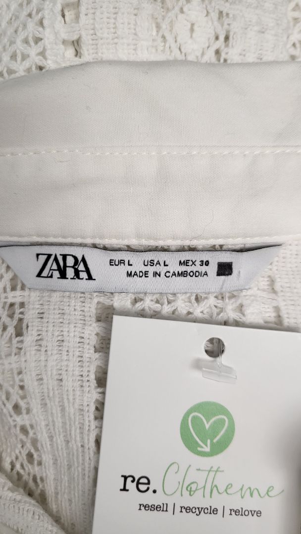 Zara White Crochet Shirt (14)