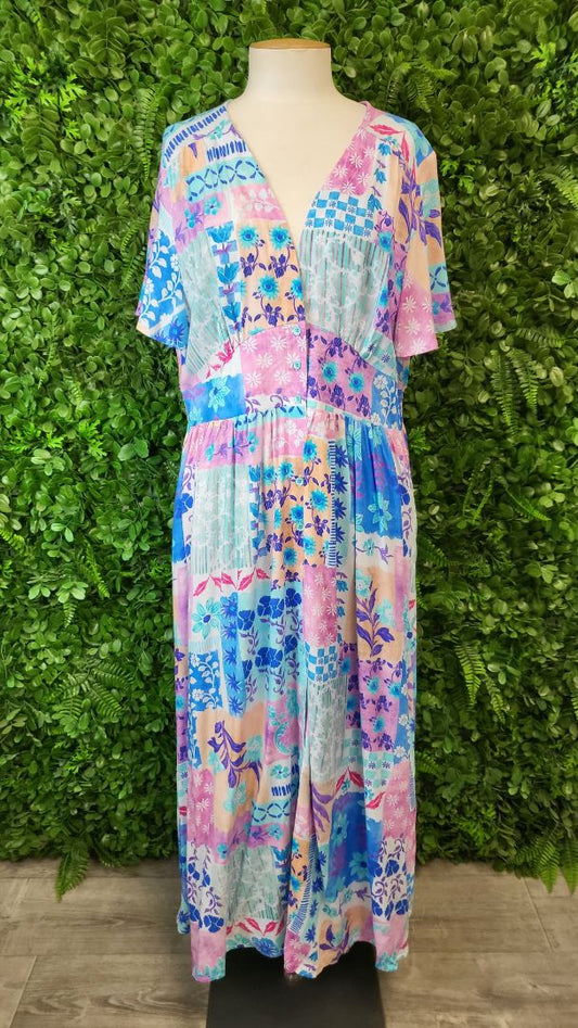 Vine Apparel Print Pip Dress BNWT (18)