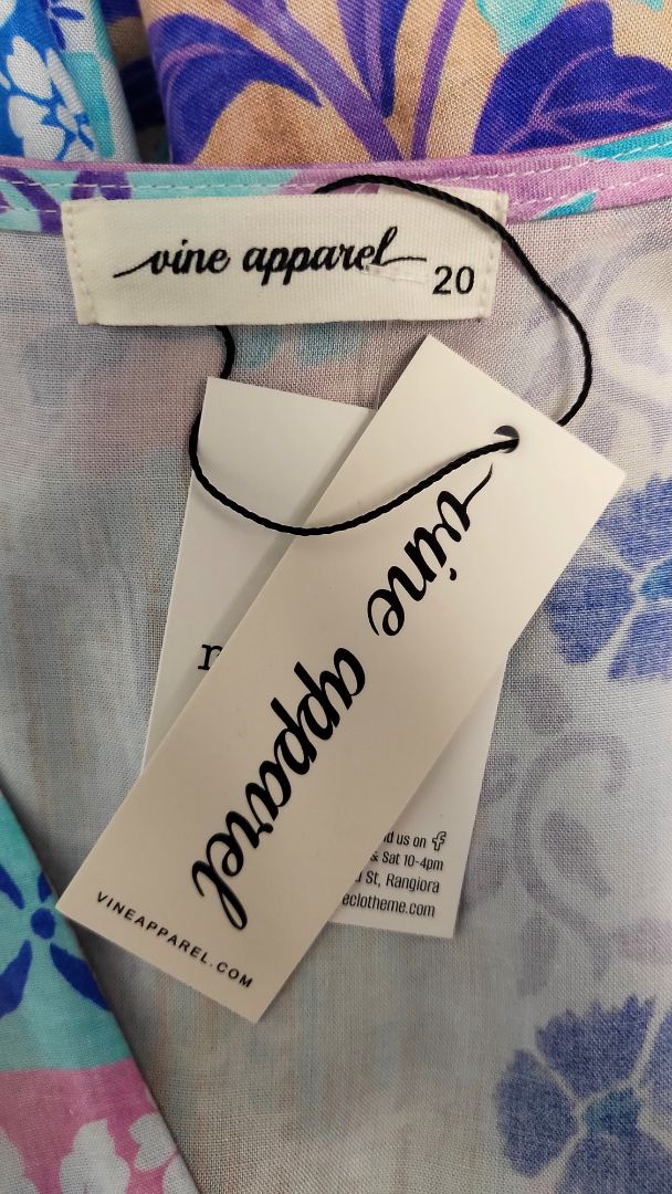 Vine Apparel Print Pip Dress BNWT (18)