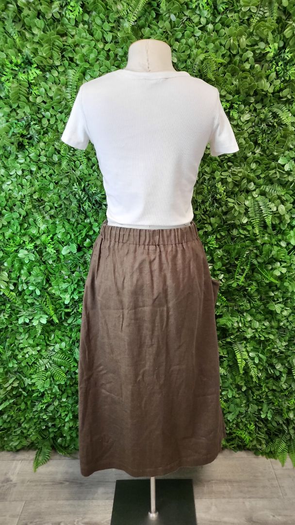 Rural Girl 45 Brown Linen Skirt (16)