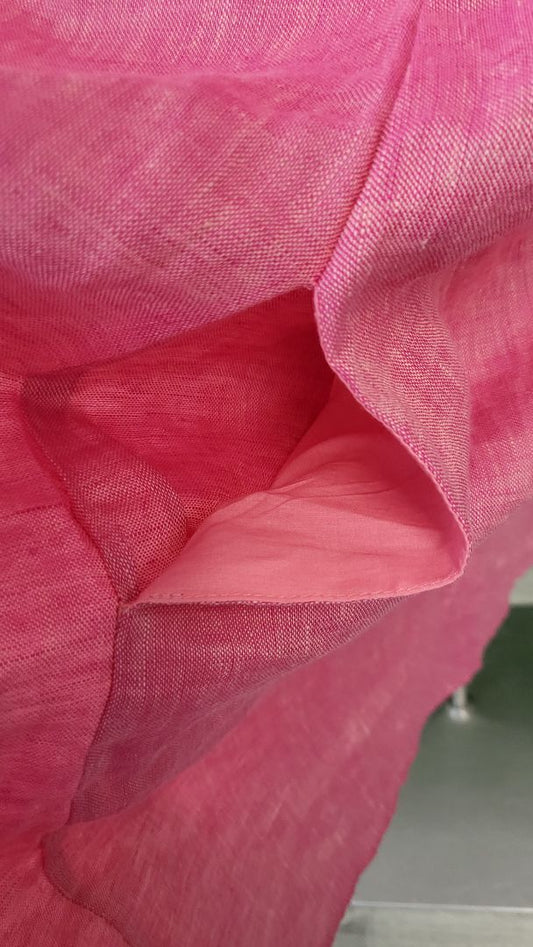 Blue Illusion Pink Linen Shift Dress (18)