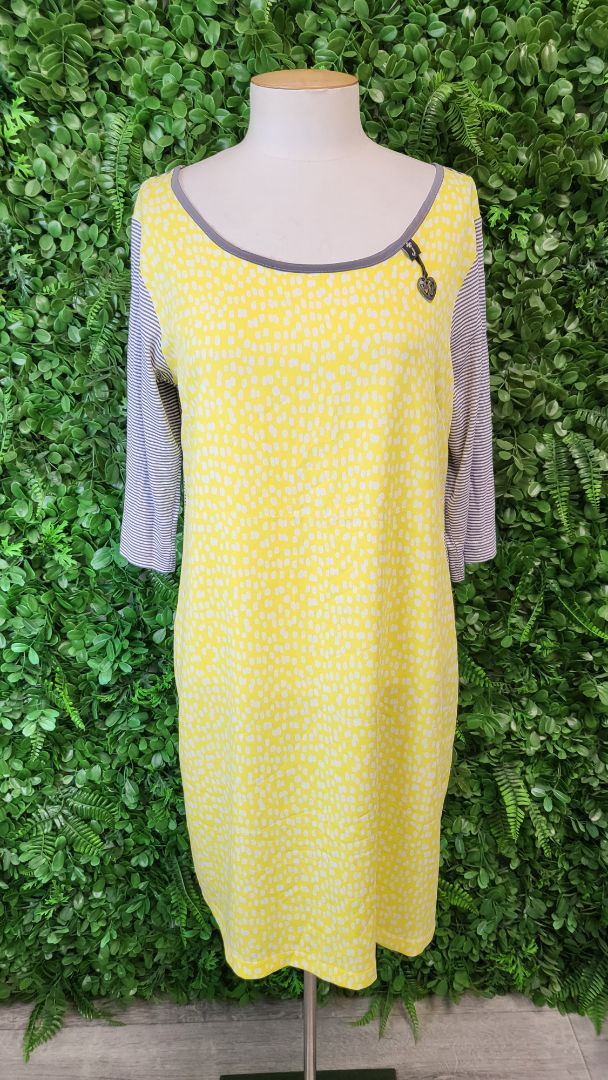 Jellicoe Yellow Print T-Shirt Dress (12)
