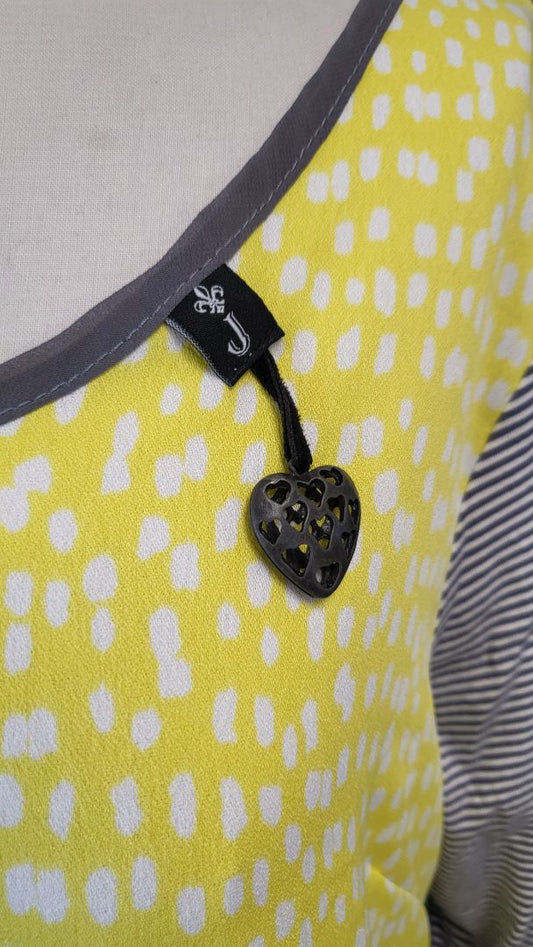 Jellicoe Yellow Print T-Shirt Dress (12)