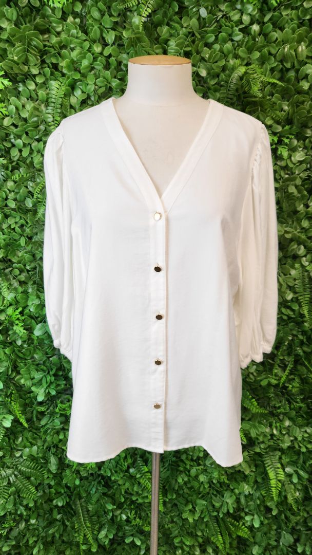 Preview Cream Puff Sleeve Blouse (12)