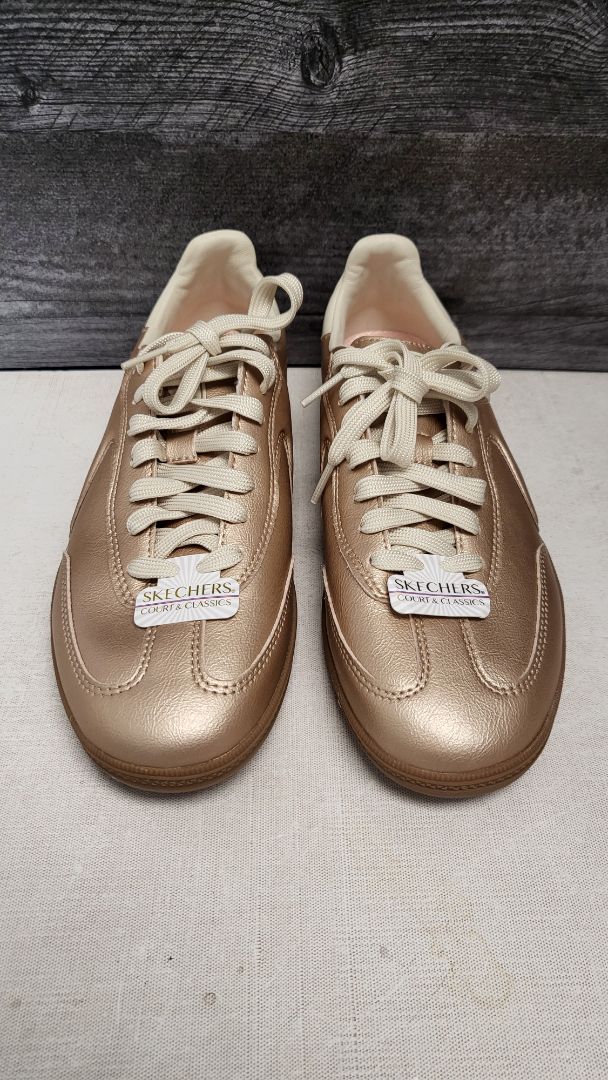 Sketchers Rose Gold Court Classics BNWT (39)