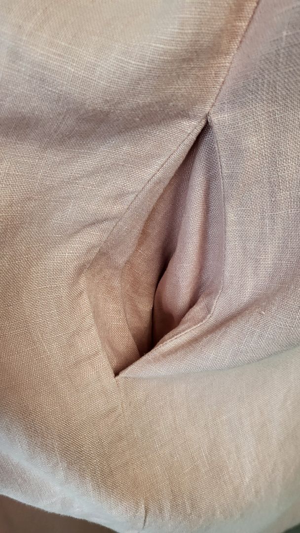Preen Pink Linen Shift Dress (12)