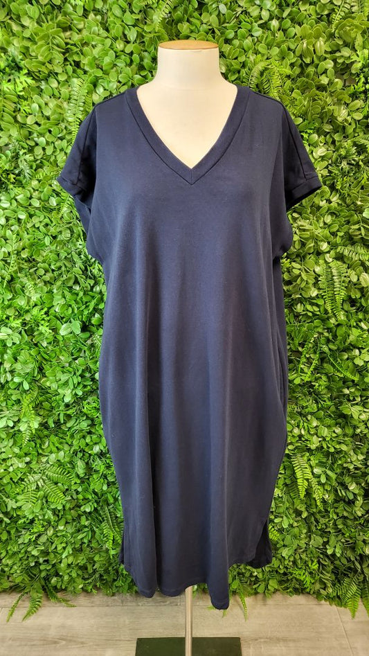 Betty Basics Navy T-Shirt Dress (16)