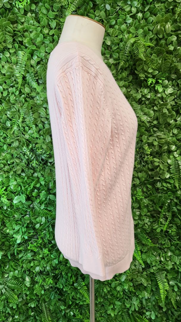 Tommy Hilfiger Pink Cable Cardigan BNWT (14-16)