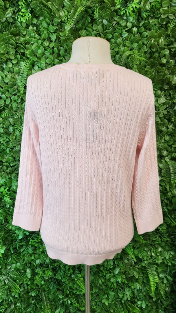 Tommy Hilfiger Pink Cable Cardigan BNWT (14-16)
