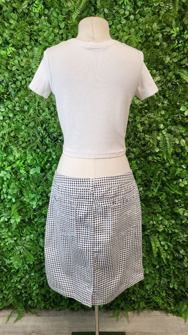 Vassalli Multi Check Stretch Skirt (14)