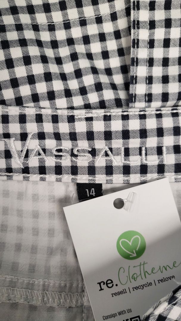 Vassalli Multi Check Stretch Skirt (14)