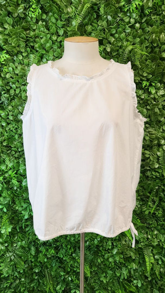 Haven White Ruffle Top (12-14)