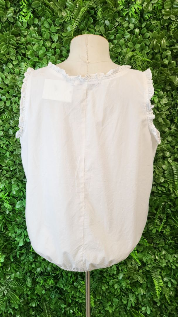 Haven White Ruffle Top (12-14)
