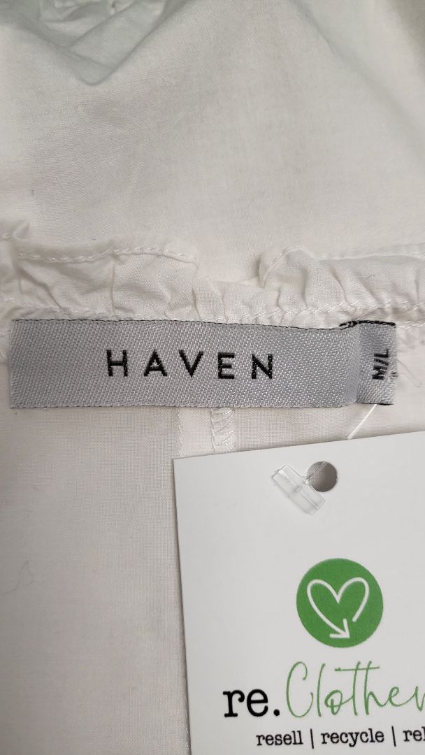 Haven White Ruffle Top (12-14)