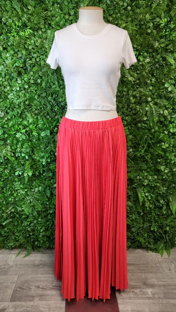 Amaya Red Taylor Maxi Skirt BNWT (16)