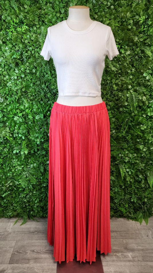 Amaya Red Taylor Maxi Skirt BNWT (16)