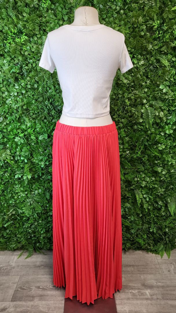 Amaya Red Taylor Maxi Skirt BNWT (16)