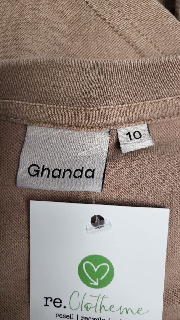 Ghanda Taupe Brand T-Shirt (10)