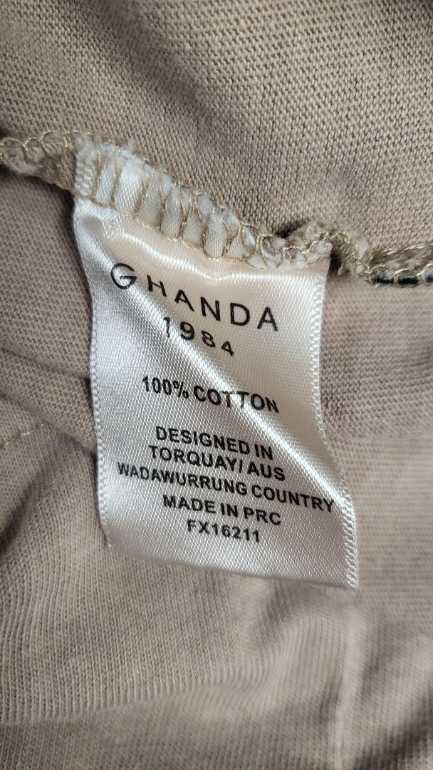 Ghanda Taupe Brand T-Shirt (10)