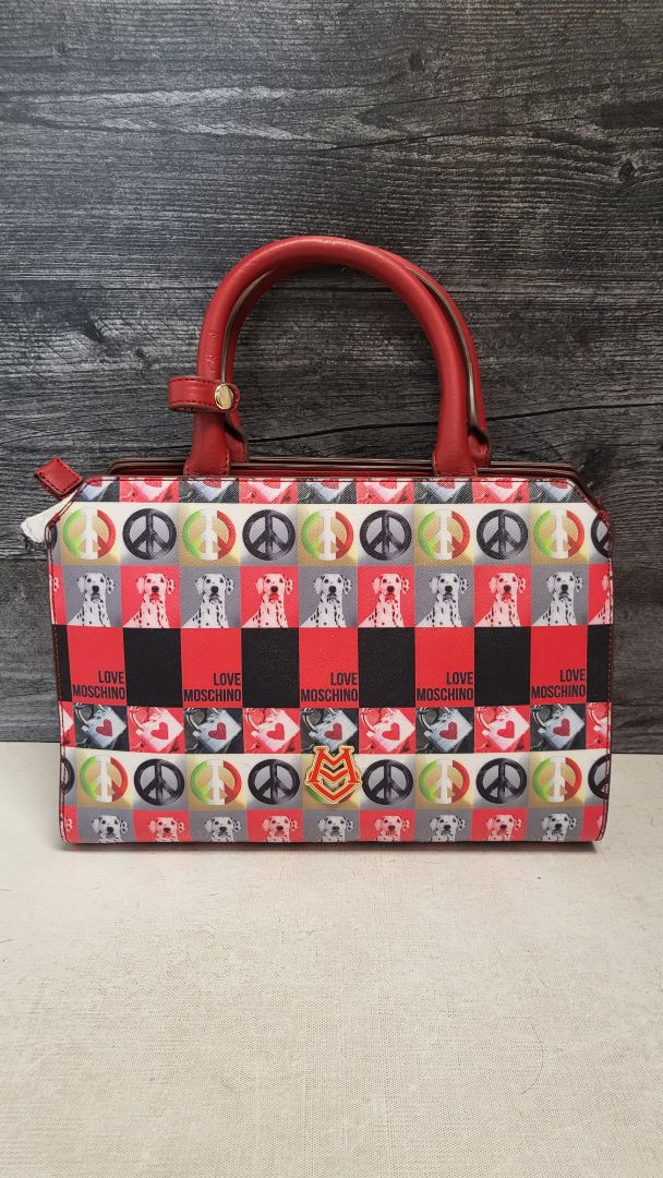 Love Moschino Multi Digital Print Bag 30x22x9cm